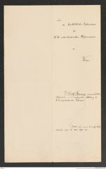 k.k. naturhistorisches Hofmuseum, Intendanzakten 1885-1896 (Hauer), Aktenzahl Z.253/1891, Seite 4